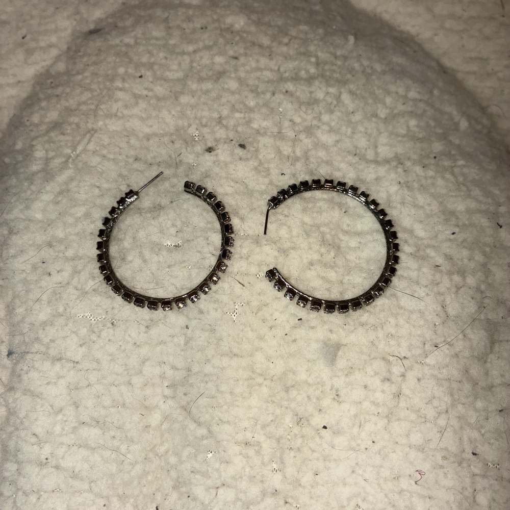 Elegant Silver Hoop Earrings